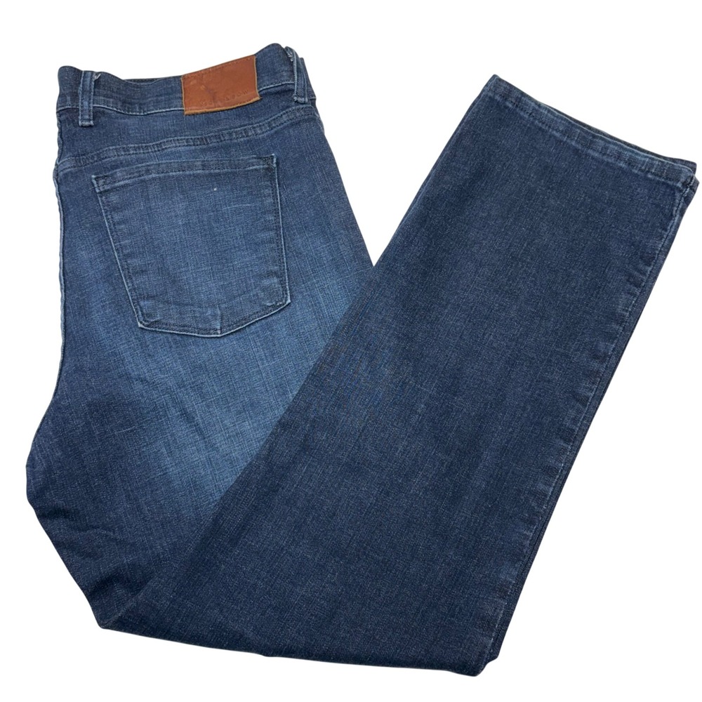Mott & Bow Crosby Jeans Men 37x29 Dark Wash Straight Leg Denim Casual Minimalist
